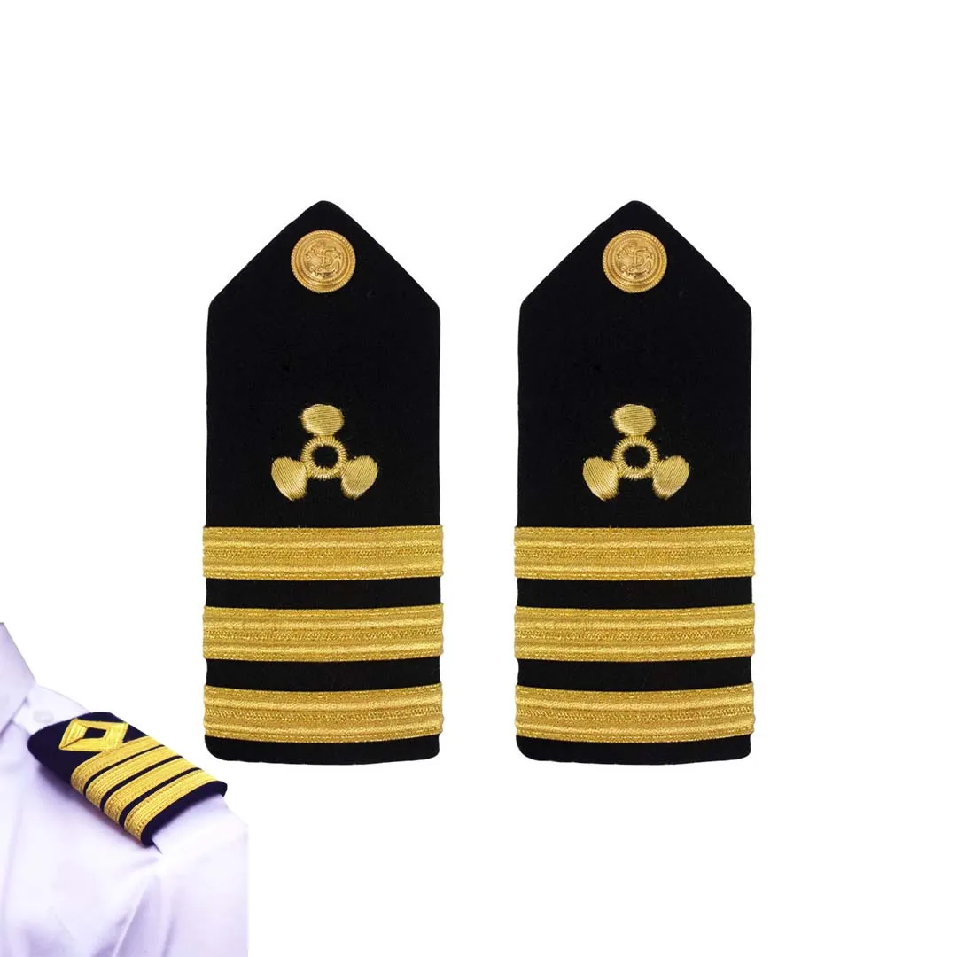 Professional Airline Shoulder Board Lieutenant Merchant Marine ShoulderBoard Propeller Commander female Epaulette Shoulder Board