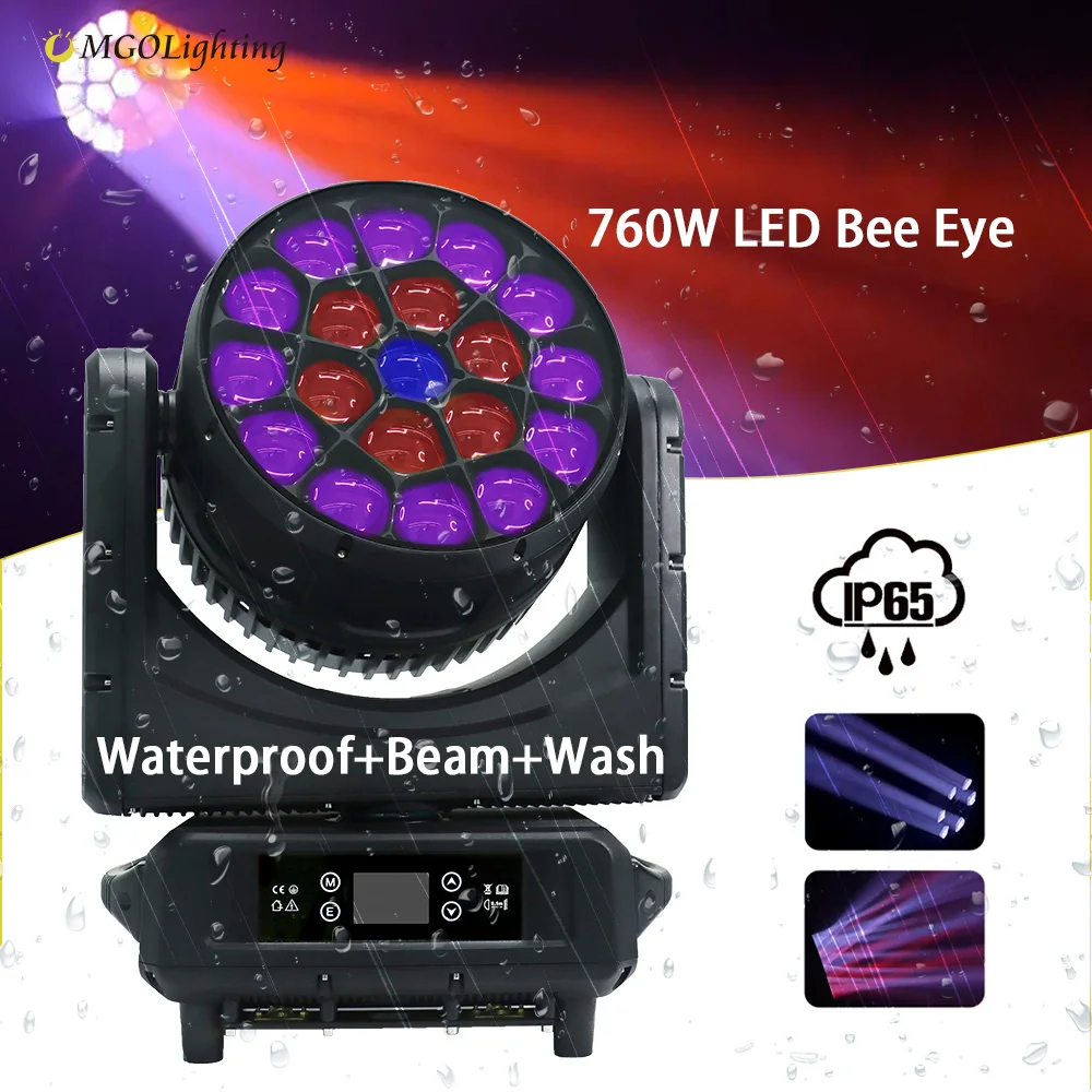 Водонепроницаемый Dmx512 сценическое освещение 2 глазные системы для наружных вечеринок светодиодные сцены туман куб движущаяся головка 760 Вт свет Свадьба