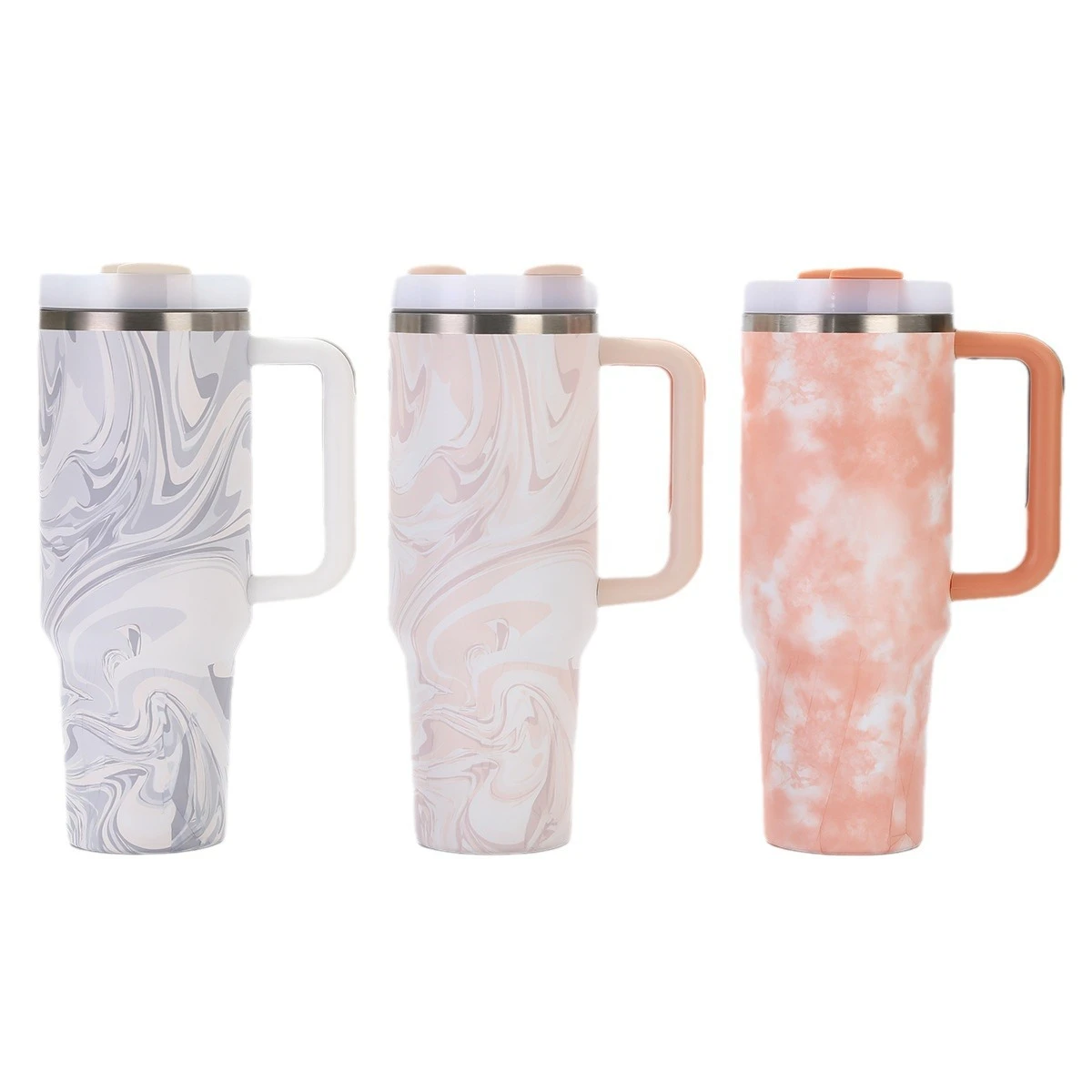 M26 Custom Insulated High Quality Tumbler 40 Oz Metal Stainless Steel Sublimation Travel Mug Tumbler With Handle