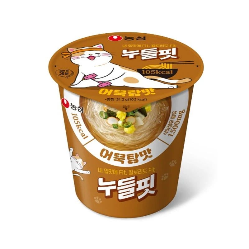 NONGSHIM Noodle Fit Fish Cake Soup Flavor Noodle Tteokbokki Soup Flavor