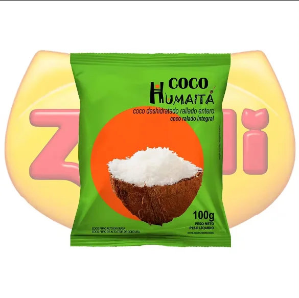 Authentic 24x3,53oz Dry Dehydrated Small Flakes SHREDDED Coconut Kernel Powder Good Quality Food Grade Wild Cultivation