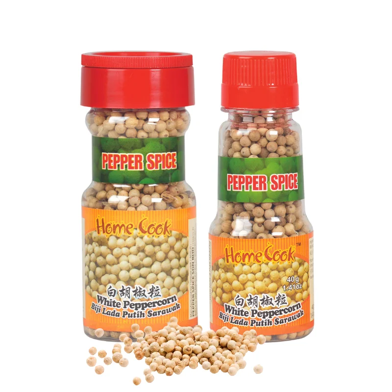 Fresh Selected Dried Whole White Pepper 40g Natural Bulk Clean White Pepper Seeds Chinese Style Soup Cuisine Enhancer Seasonings