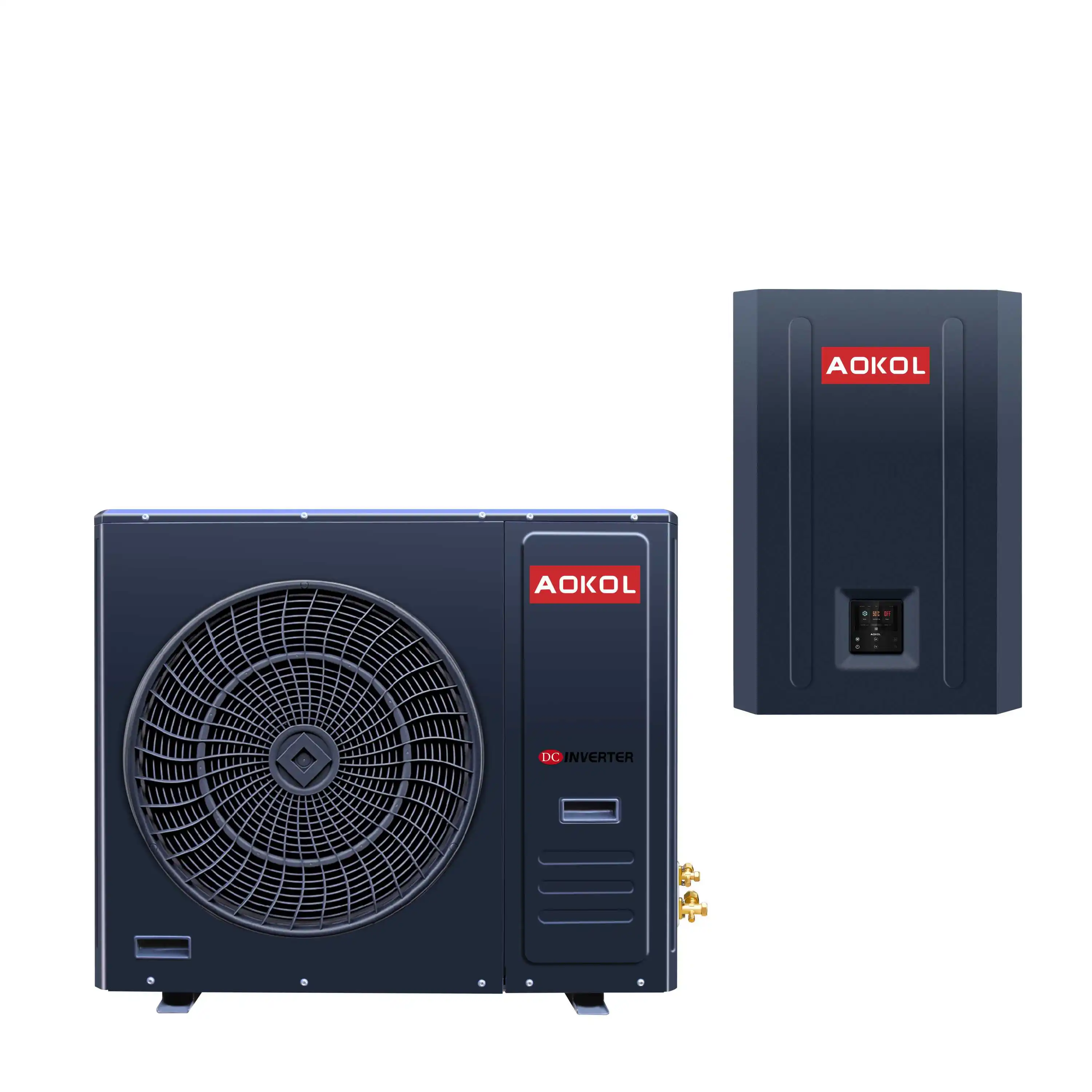 Energy saving A+++ heat pump, AOKOL Factory R32  18kW Split type  Air to Water Heat Pump,Wifi control DC inverter EVI  heat pump