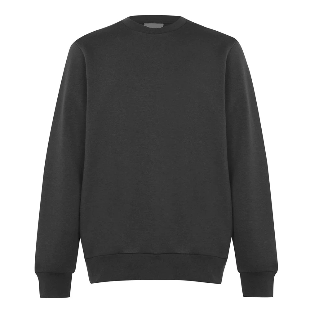 New Oversize Cotton Heavy Crew Neck Hoodie Pullover Custom Logo Embroidery Sweat Shirts Streetwear Crewneck Sweatshirt OEM.