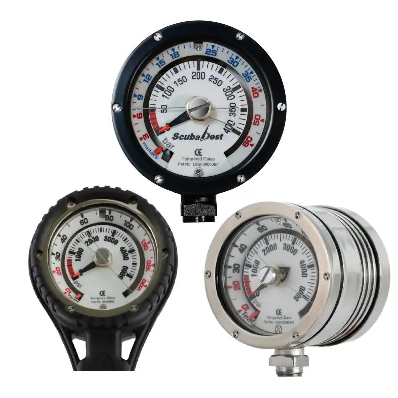 Scuba diving Dual Pressure & Depth Gauge