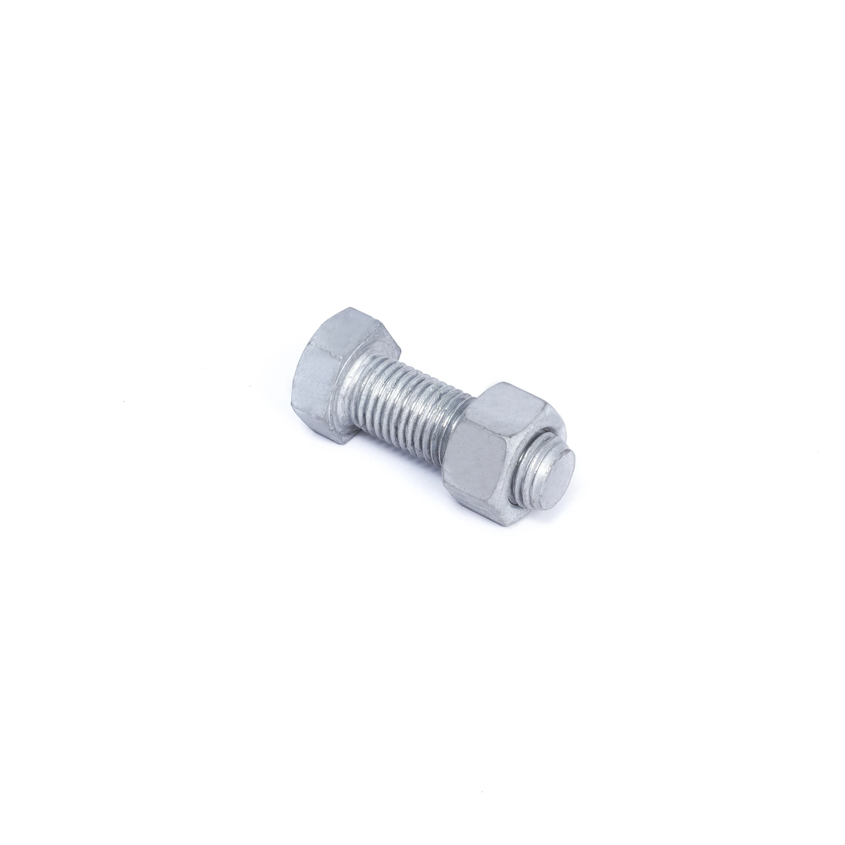 HDG GB5782 GB5783 Hexagonal Hex Flat head Bolt Screw Carbon Steel Hot-dip Galvanized constructional solar 5mm