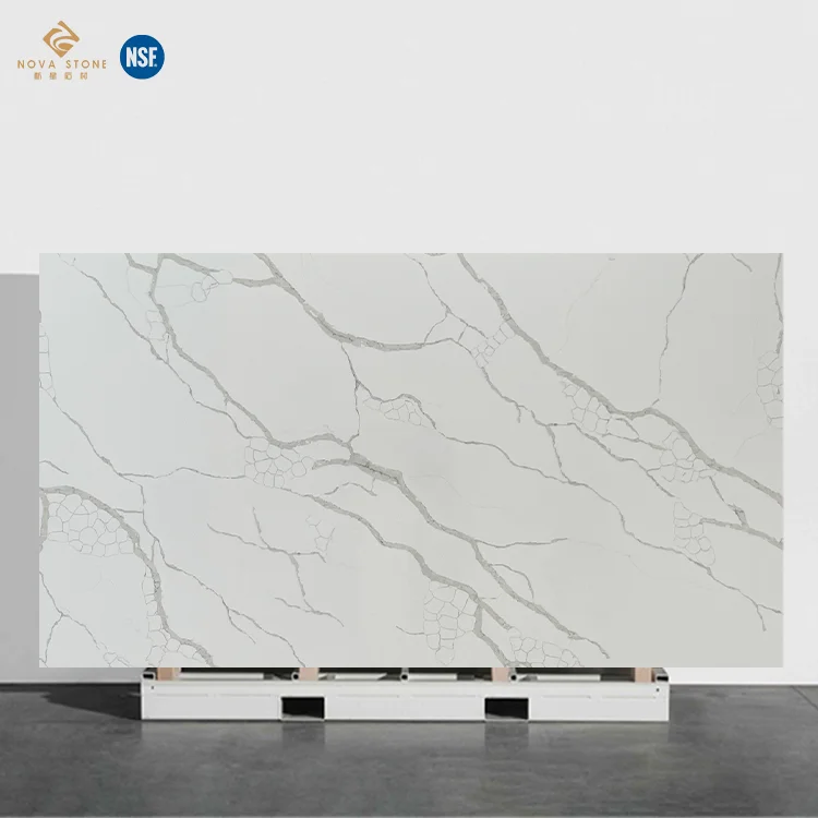 NV871 Calacatta Quartz Stone Slabs of Quartz