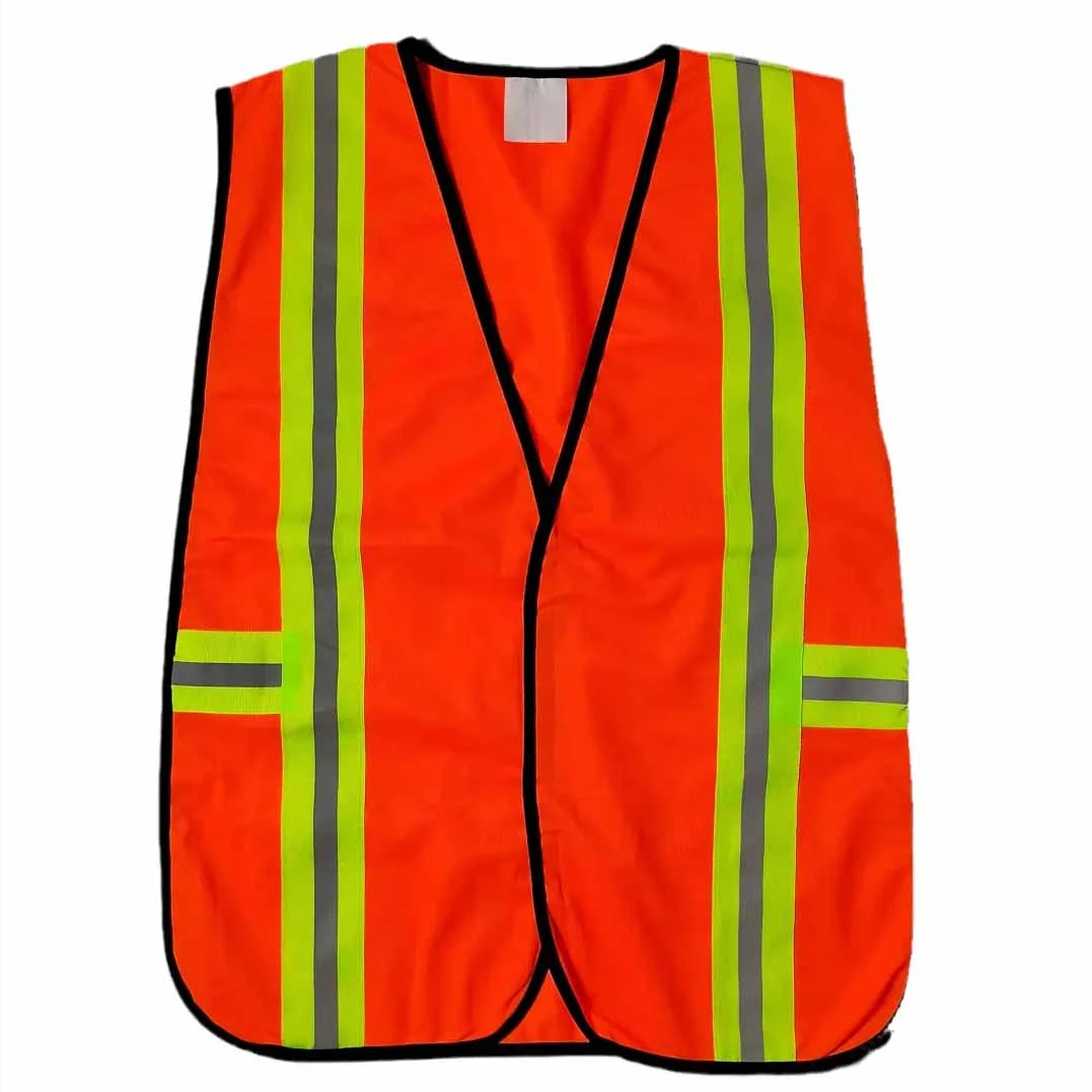 Vest with two pockets high visibility vest shirt China factory Cheap wholesale american style hi vis safety vest breathable