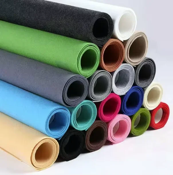 Wholesales Needle Punched Colorful Non Woven Felt Fabric For Art Craft Screen