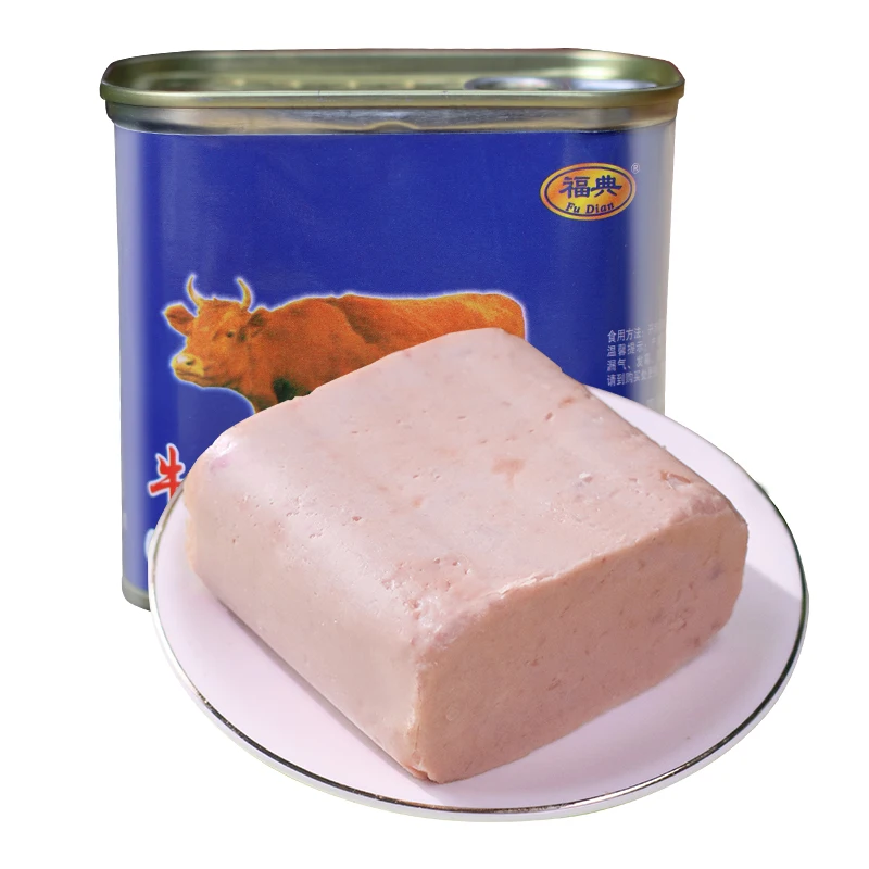 340g Hot selling High Quality  Ready-to-eat Delicious Canned Meat Canned Beef Luncheon Meat
