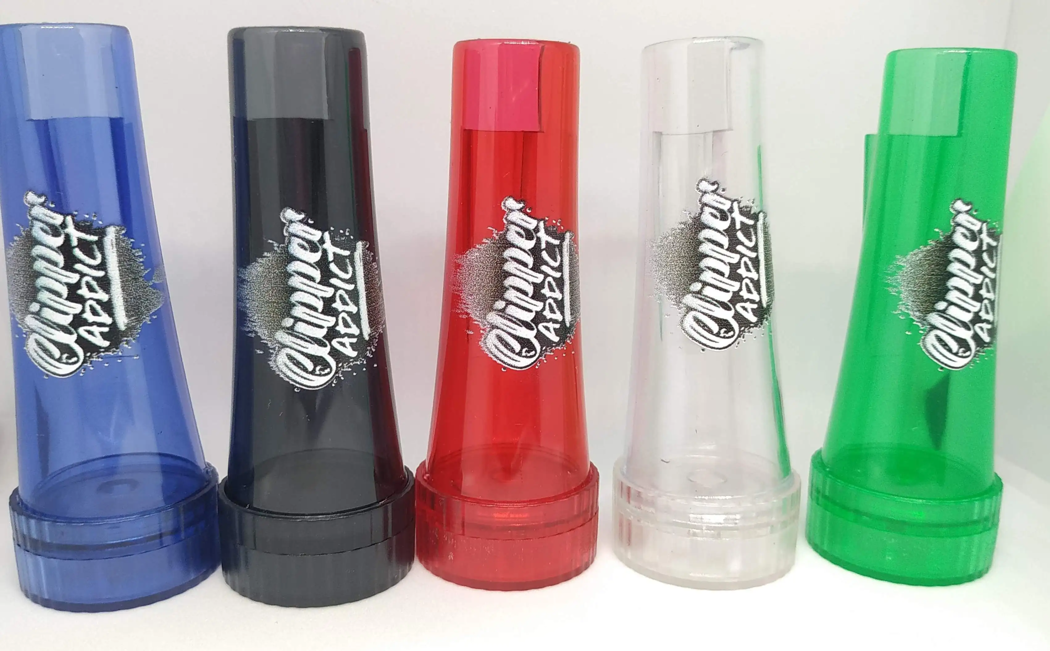 Clipper Sleeve Grinder | with Detachable Herb Crusher 30mm 2-Part | Polycarbonate Clipper Lighter Case