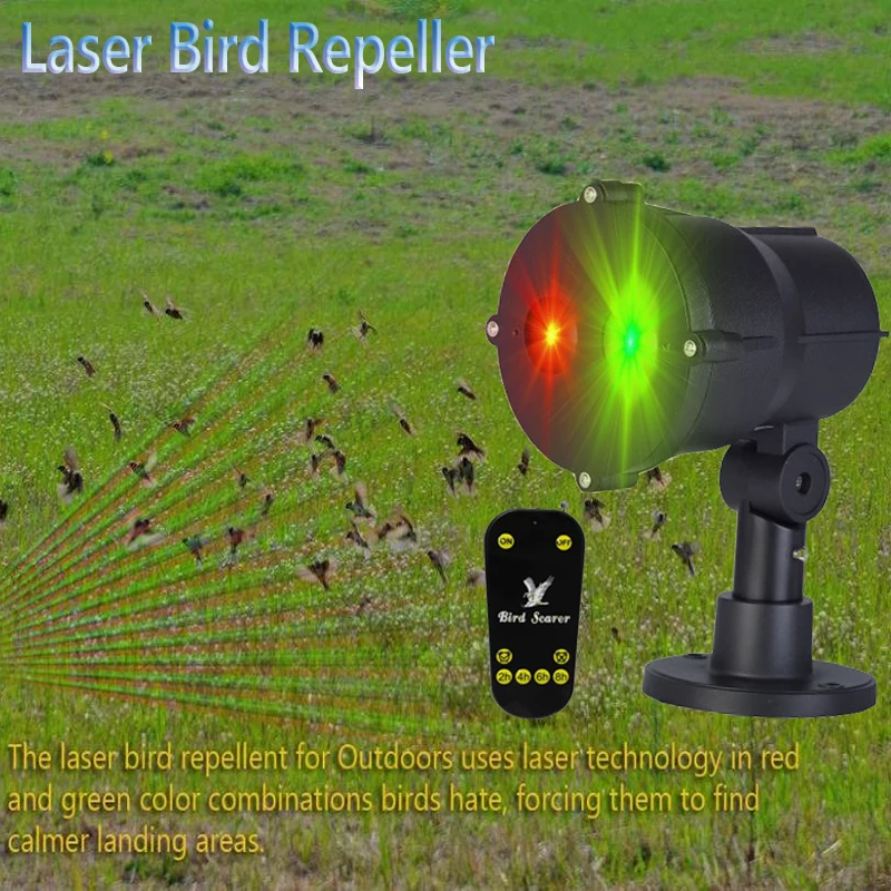 Laser Light  Animal Repellent  Outdoor with Motion Sensor Laser Light Alarm Animal Deterrent for  Bird Mouse Fox Repellent