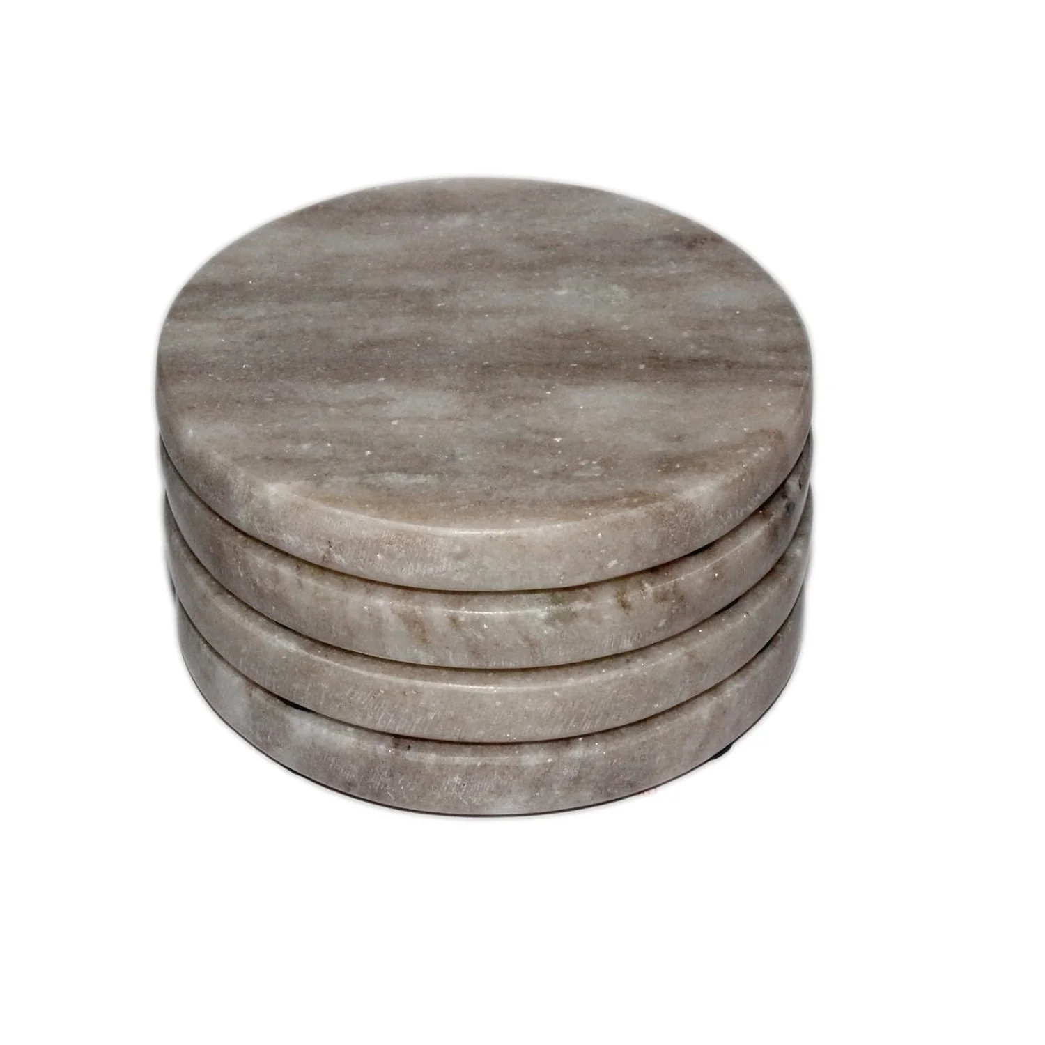 Marble Coaster Design With Metal Inlay Brass Leaf Branch Pattern Heart Shape White Marble Coaster For Kitchen Countertop