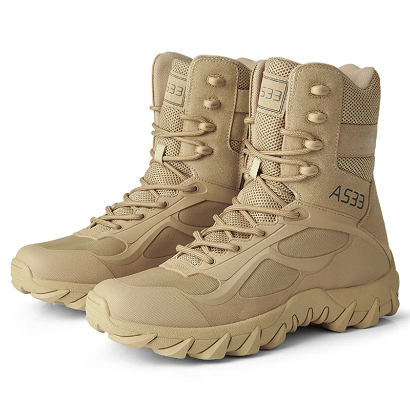 Cross-border plus-size breathable tactical boots Special Forces outdoor foot wear training combat boots high-top boots