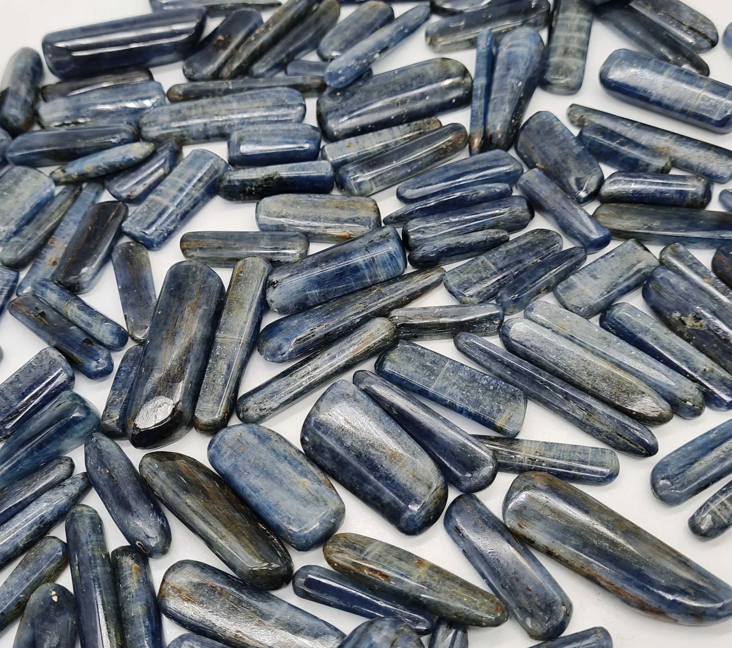 Natural Neon Blue Kyanite Gemstone Cabochon Healing Stone Loose Gemstone Wire Wrapping & Macrame Making Stone