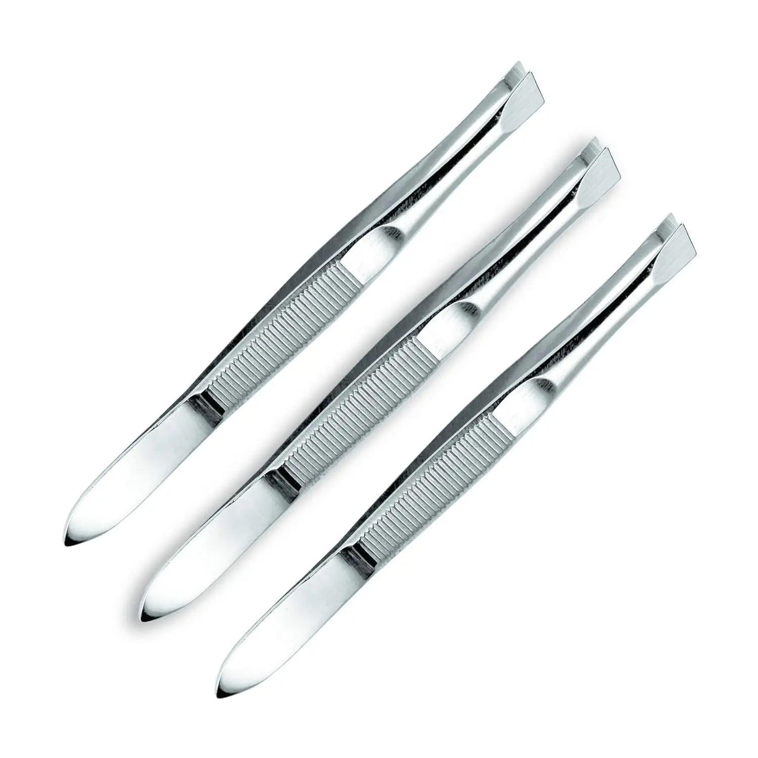 Professional-Grade Slant Tip Tweezers: Ideal for All Hair Types