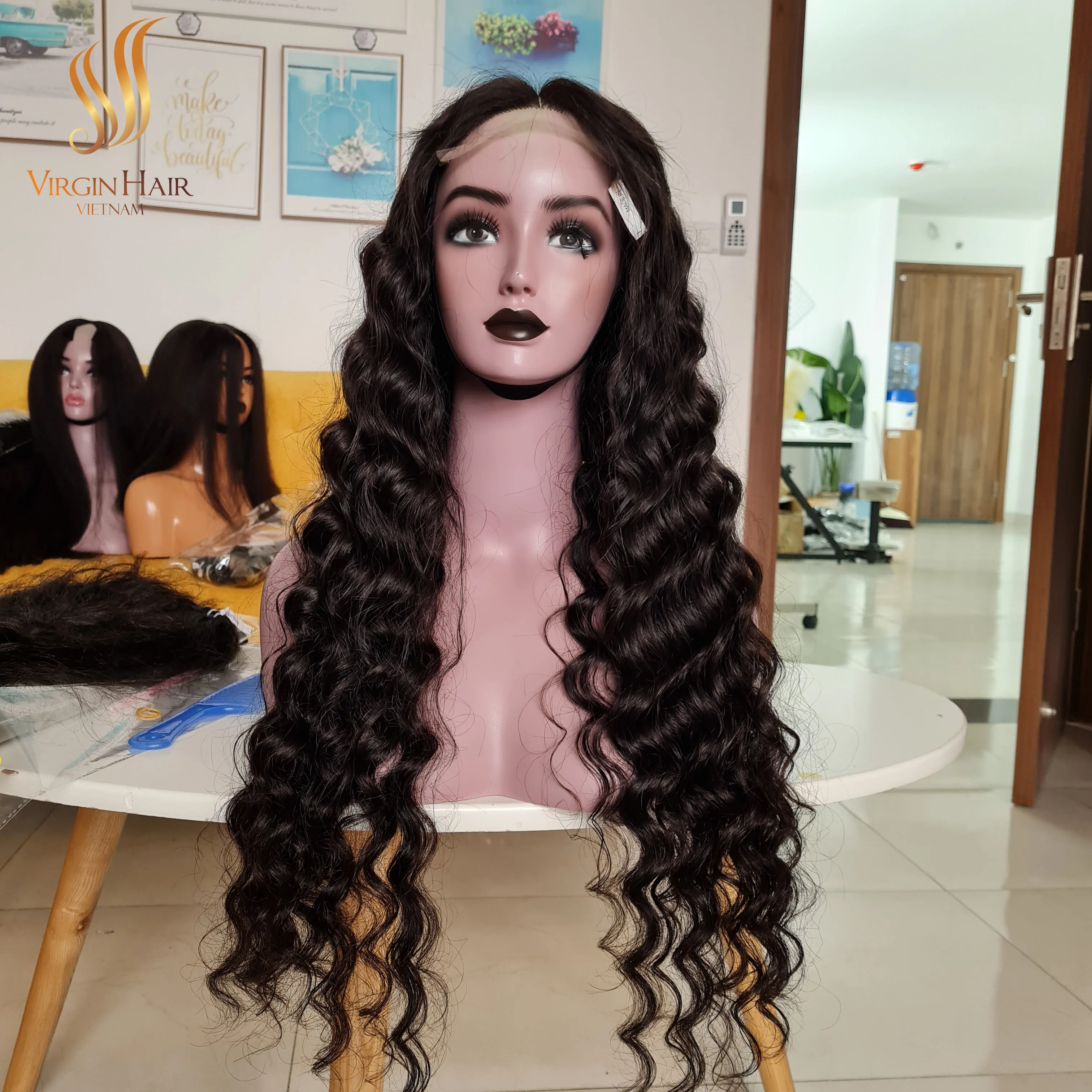Wholesale Price Water Wave SSD Wig Raw Vietnamese Human Hair Extensions