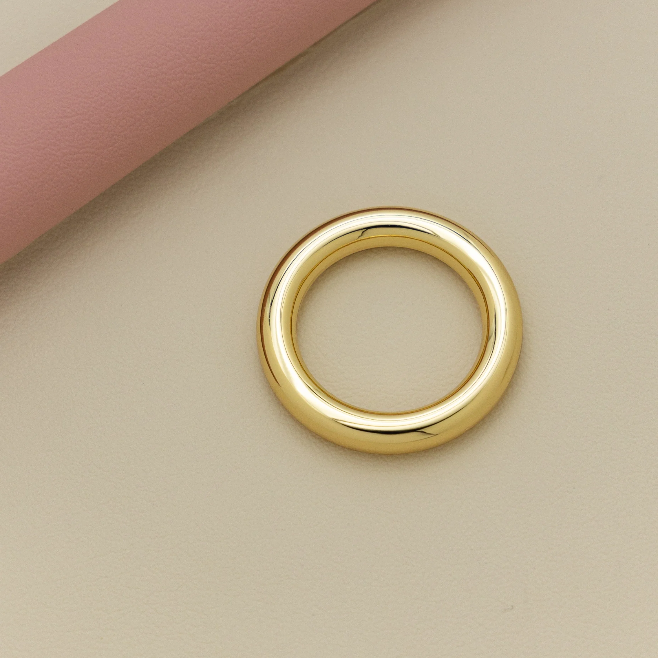 Fashion Supply Bag Accessories Classic Zinc Alloy Die Casting O Ring Circle Connection Buckle Belt Fitting Metal Clasp Key Chain