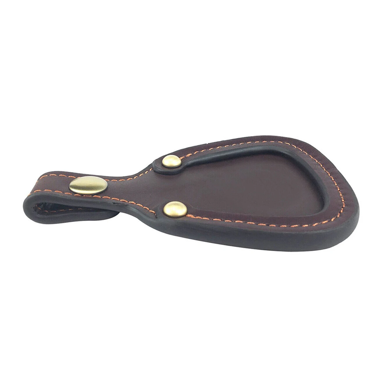 New Arrival Latest Custom Logo Brown Genuine Leather Toe Protector Pad Barrel Rest Hunting Wholesale Pad