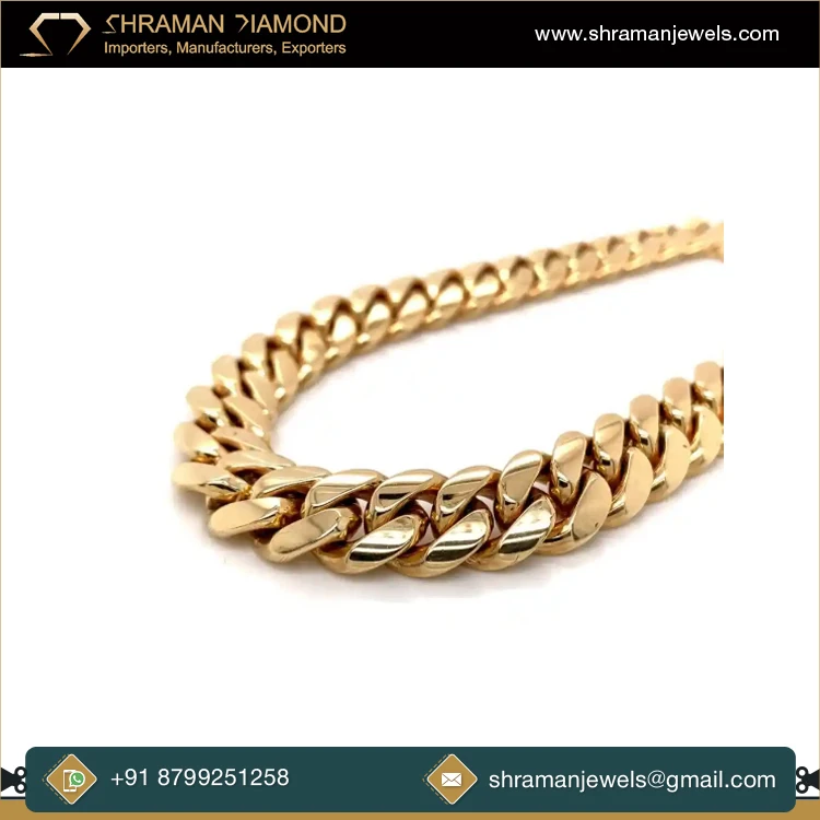 Miami Cuban Link Franco однотонные цепочки из желтого и розового золота 10 карат настоящий хип-хоп золотой цепной для вечеринок включая сертификат