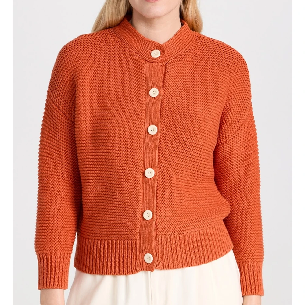 Custom logo OEM ODM women sweaters sorority green pink women v-neck ladies Breathable knitted Long sleeve sweater knit cardigan