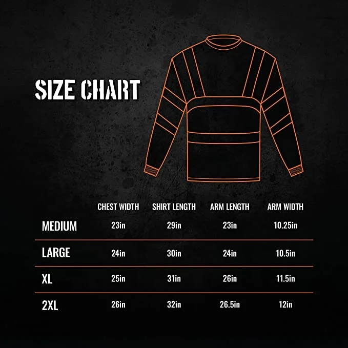 Custom High Visibility Reflective Safety TShirt Construction HiViz Work Shirts with Pocket TShirts with Long Sleeves for Men