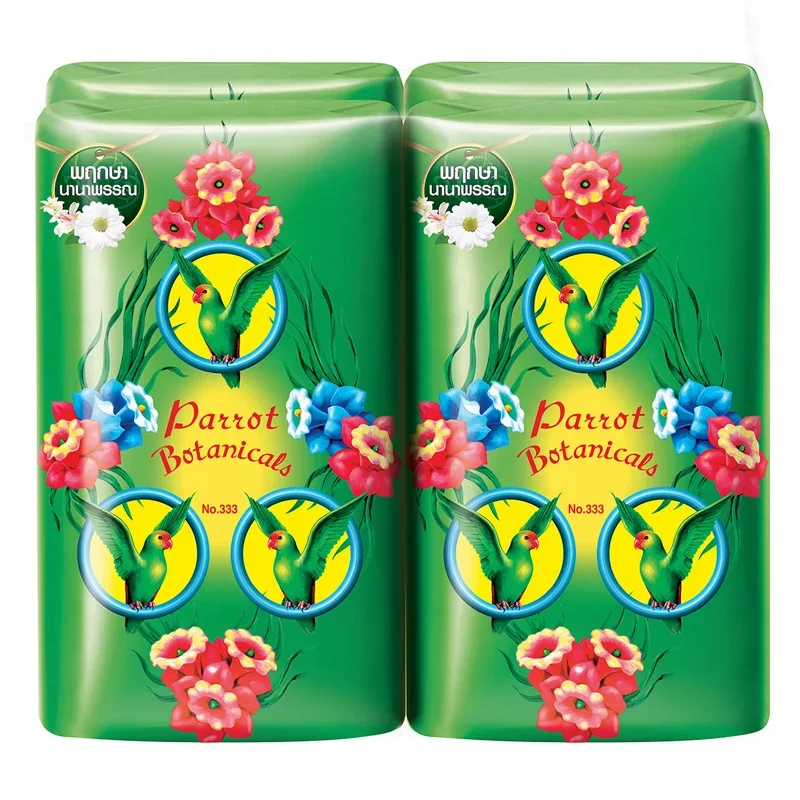 Best Seller Body Parrot Soap Bar Thai Botanical and Herbs Fragrance 70 g Manufacturer from Thailand