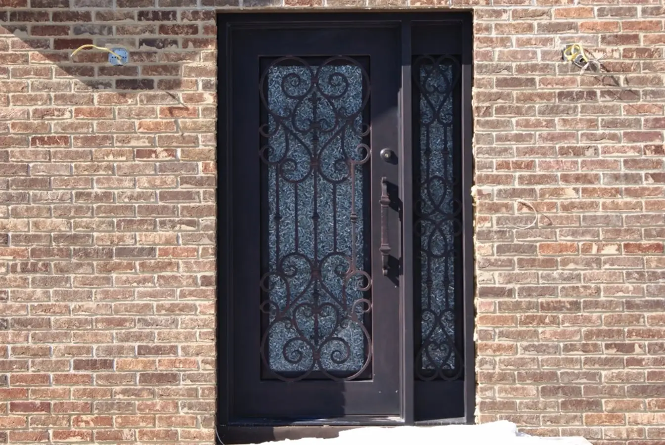Superior Quality Iron Entrance Door Iron Door Designs Mother Son Wrought Iron Door