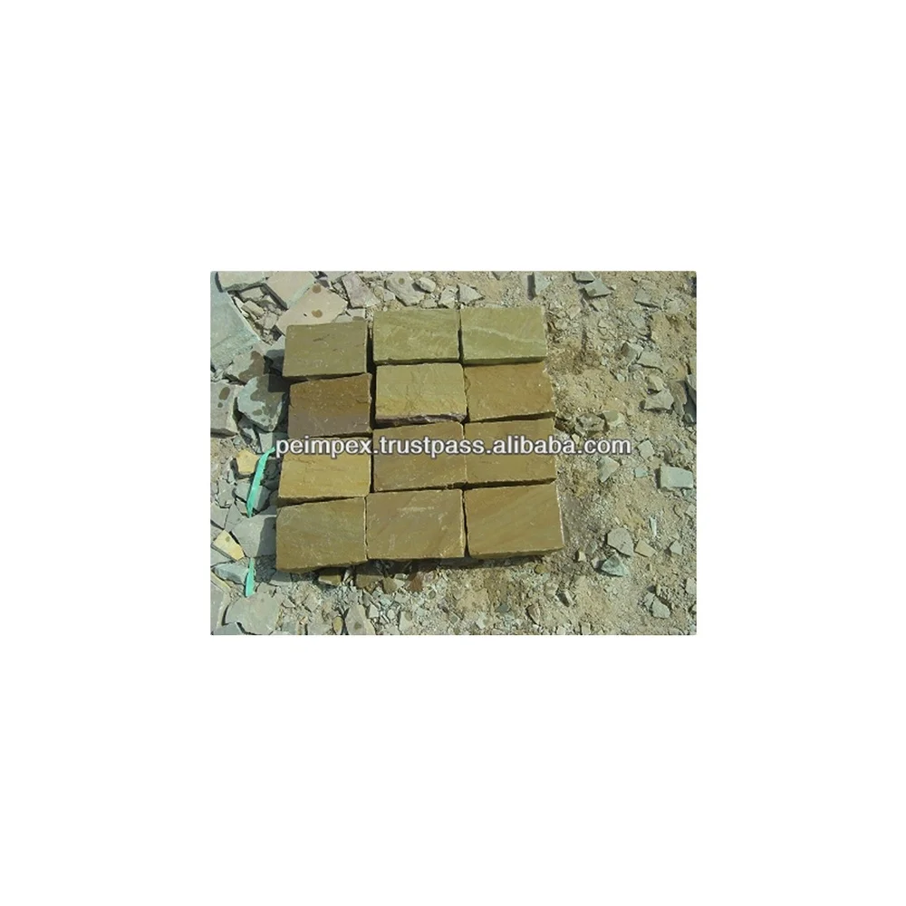 Best Quality Autumn Brown Sandstone Cobbles Outdoor Sandstone Available At Affordable Price