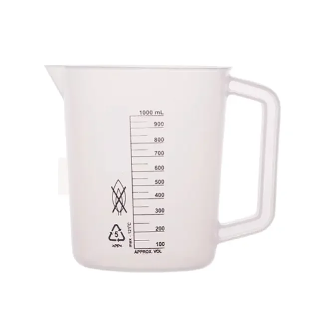 Beaker With Handle PP & TPX Material For Lab Use Best Wholesale Price Deal Available plastic beaker with handle