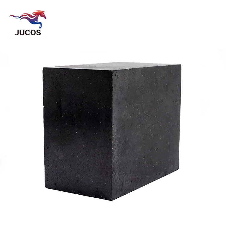High quality composite refractory magnesite carbon brick black mgo-c resin bonded magnesia carbon brick for converter