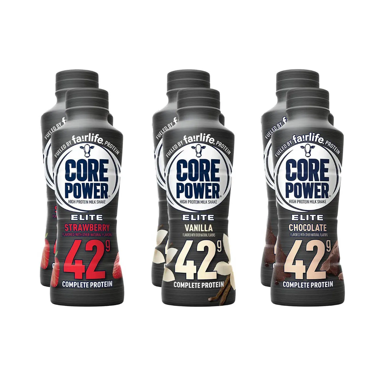 Fairlife Core Power Elite 42g High Protein Milk Shakes for Kosher Diet Ready to Drink Workout Recovery Chocolate