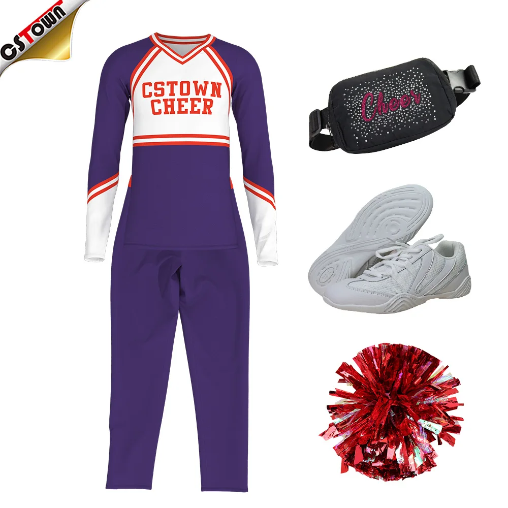 Low Minimum Order Quantity Cheerleader Costume For men Sideline Cheerleading Uniform