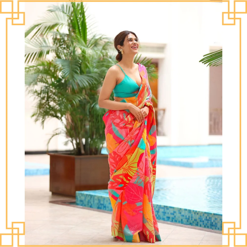 Indian Manufactured Soft and Comfy Georgette Saree for Personalized Gifts & Special Occasions Available for Sale