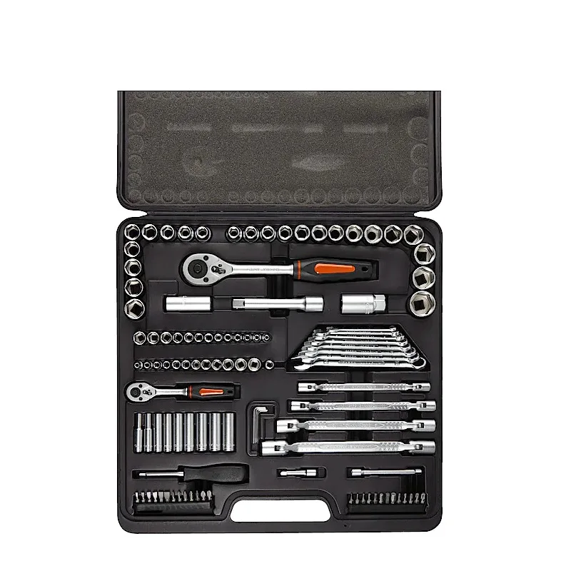 Taiwan 108-Piece 1/4-1/2 Drive  Socket & Tools Set, Metric and SAE sockets