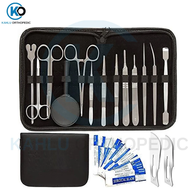 26 Pcs Advanced Dissection Kit - Premium Quality Stainless Steel Tools for Dissecting Emergency Surgical By KAHLU ORTHOPEDIC