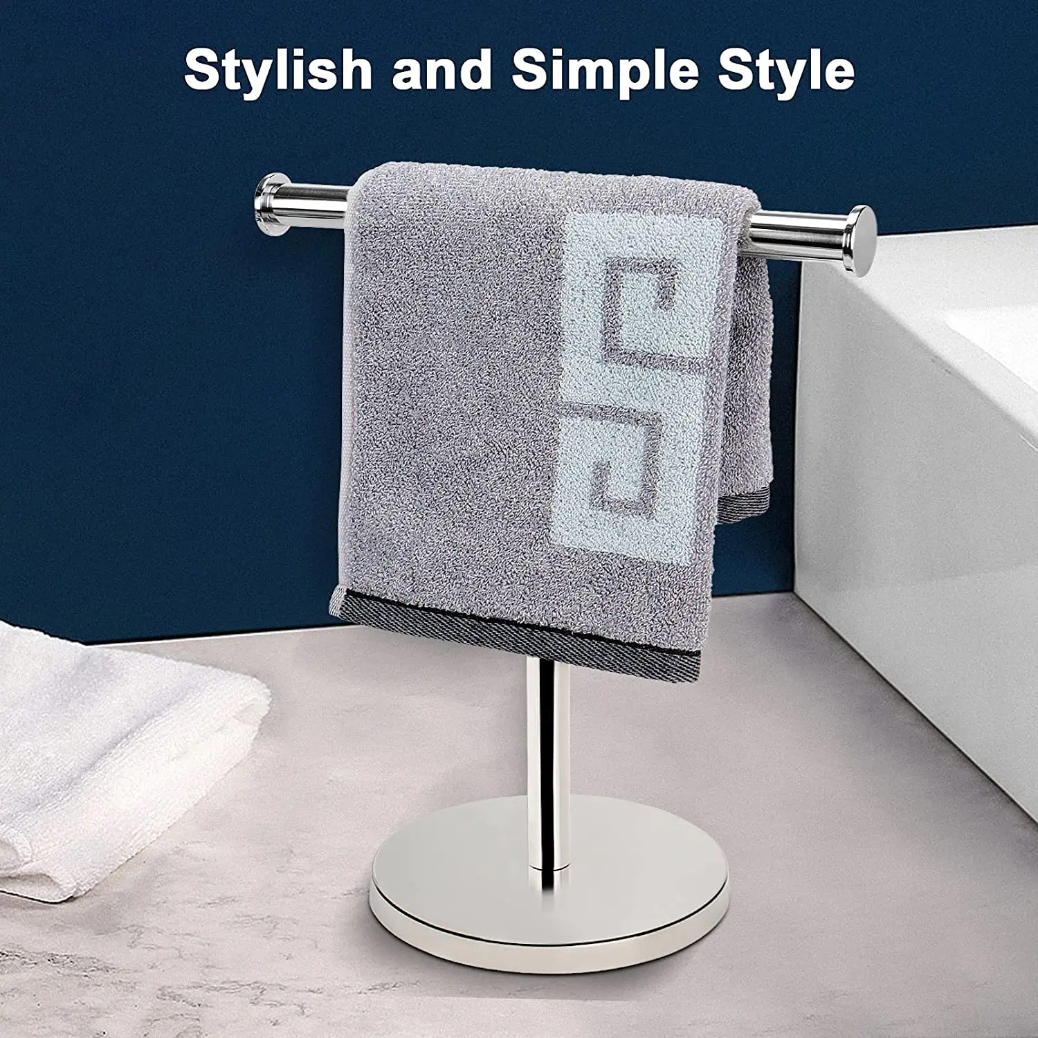 Wholesale Countertop T-Shape Towel Bar Rack Hand Towel Holder Stand