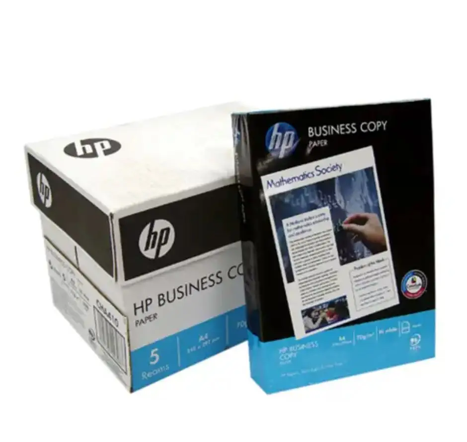Super Quality Hp A4 Copy Paper / A4 Size 210mm x 297mm 70gsm, 75gsm, 80gsm Printing Office Paper