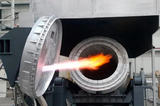 10 Ton Hybrid Tilting Rotary Furnace for Aluminium Scrap Recycling With Advance Technology Available at Reasonable Price