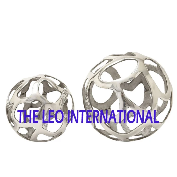 gold plated aluminum metal leaf with black square base decorative sculpture set of 3 home decoration 12 18 and 24 Inch height