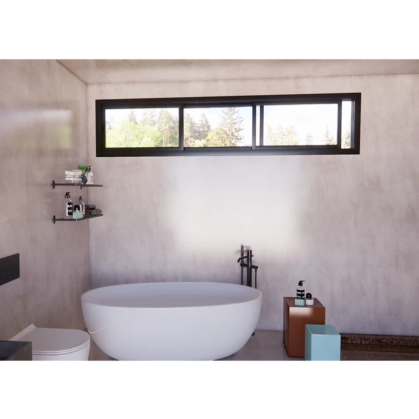 Hot Selling Aluminum Sliding Window Bedrooms Wood Grain Colour Rainproofing With Ce Certificate