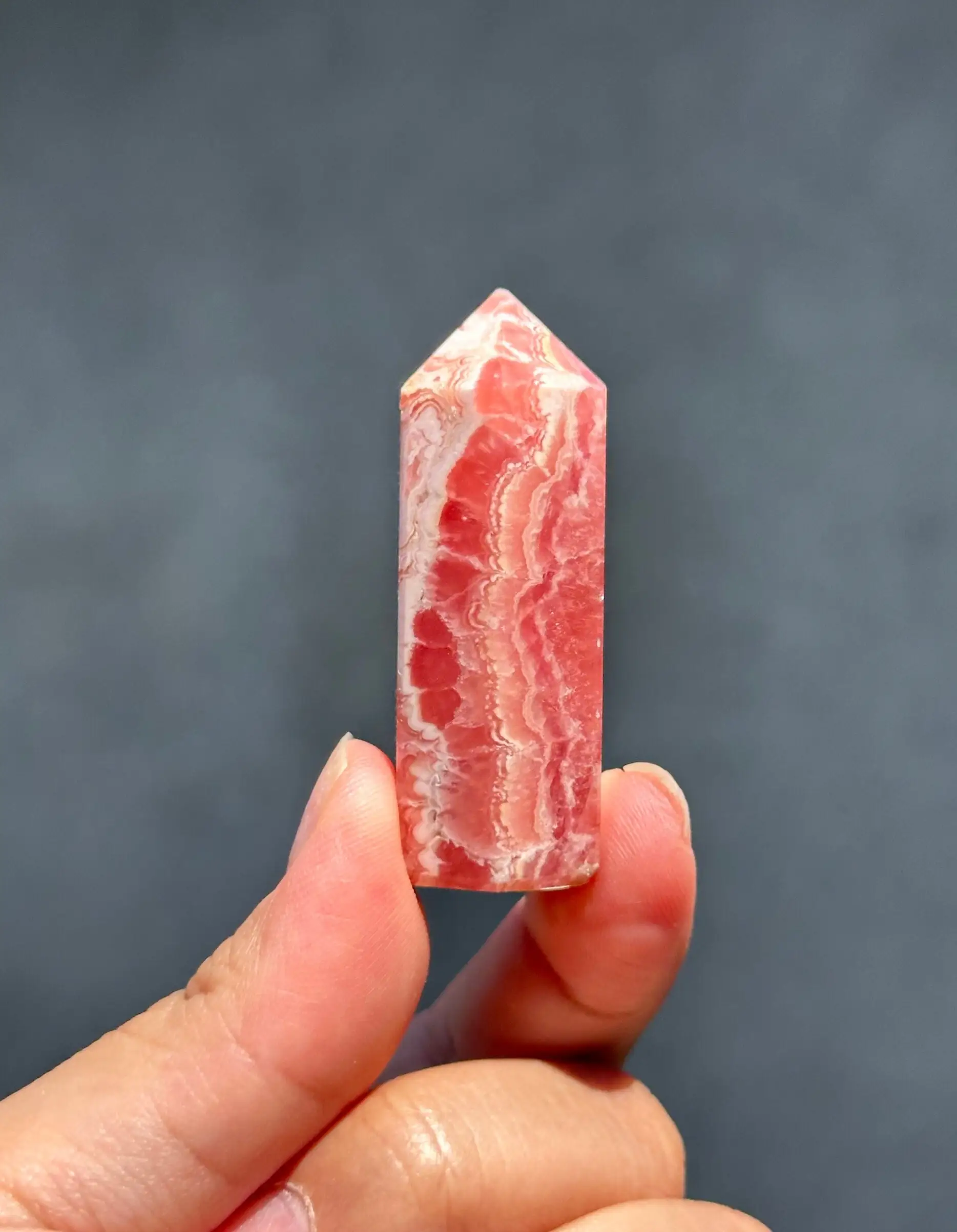 High Top Quality Rhodochrosite Loose Gemstone Cabochon Tower Shape and Size Rhodochrosite Gemstones Lot For Jewelry Making