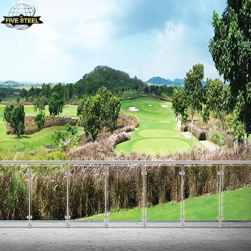 Garden Fencing Stainless Steel Glass Balustrade Railing System Glass Handrail Balcony Balustrade