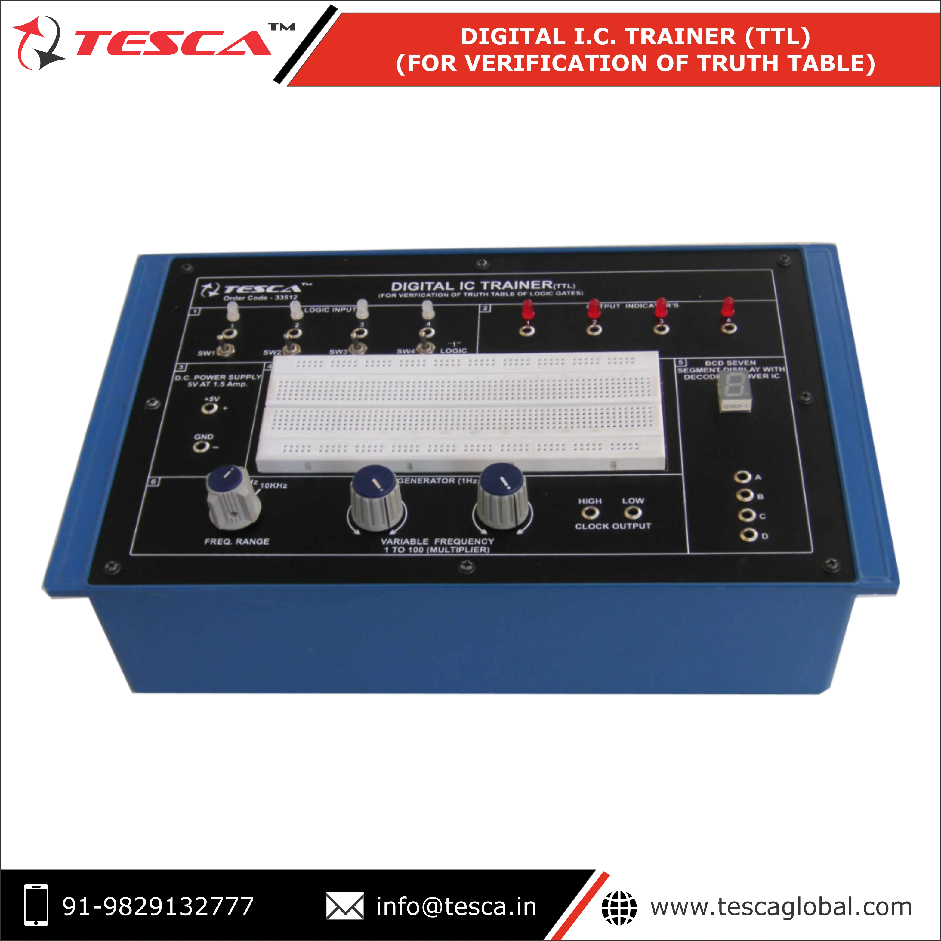 Цифровой IC-тренажер (TTL) (для проверки истины таблицы логических ворот)-макетная плата-тренажер