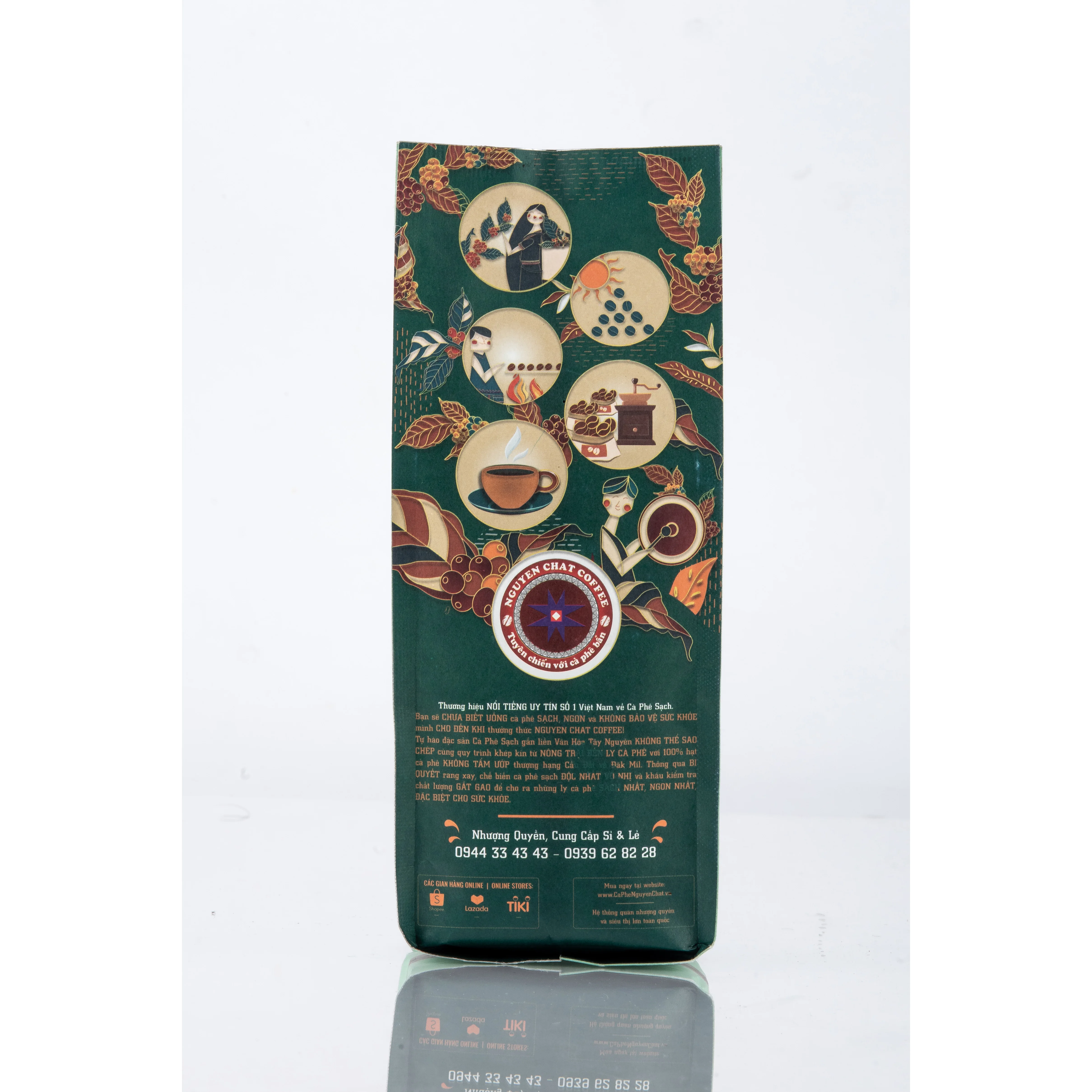 High Quality Purely Roasted HAO HANG No.2 Ground Coffee Culi & Arabica Bean Low Moisture Made In Vietnam- 1kg