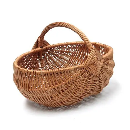 German Style Round Shape Gift Christmas Wicker Woven Small Wicker Hamper Willow Wicker Gift Storage Basket