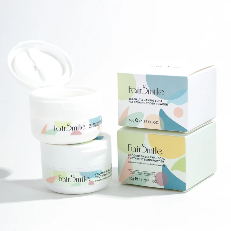 FairSmile Coconut Shell Charcoal Hydroxyapatite Whitening and Strengthening Tooth Powder