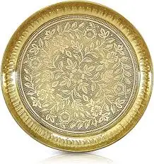 Top Quality Brass Pooja Thali Set for Home Temple Pooja Thali Decorative Brass Pooja Items for Gift For Decor Best Selling