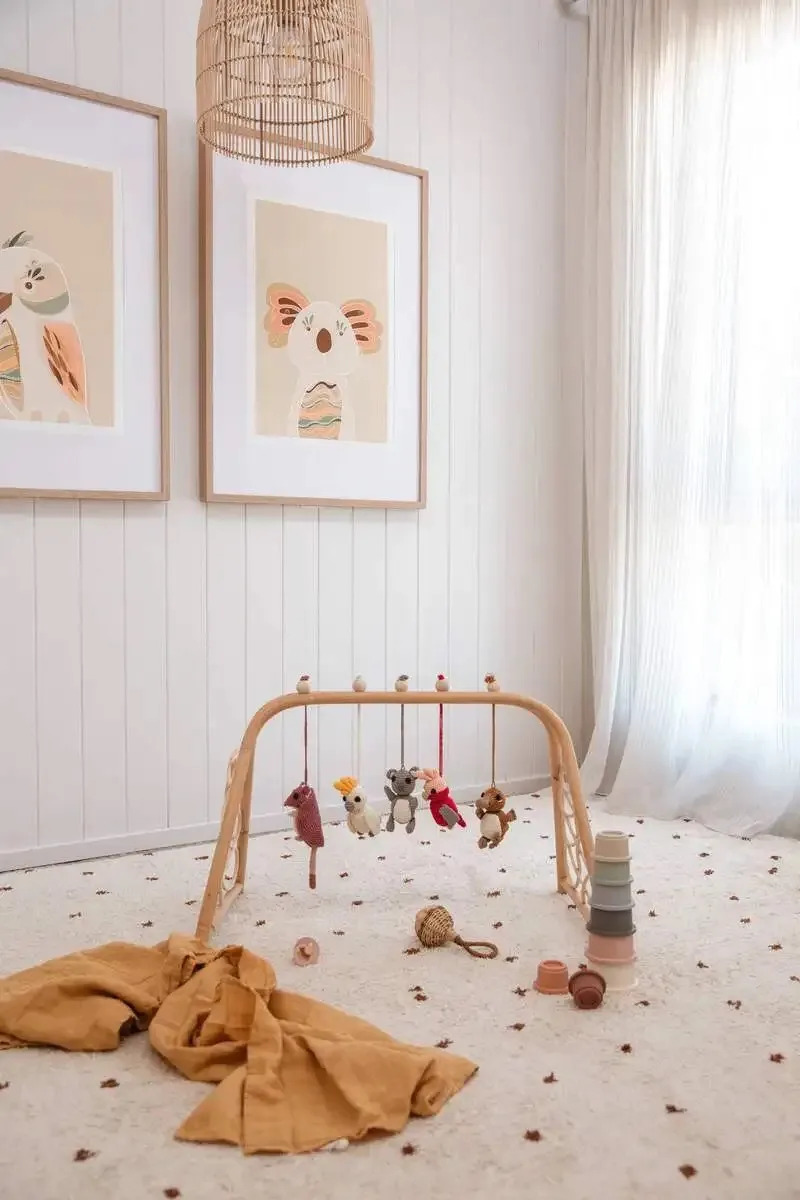 High Quality Best Selling 0 - 6m  Baby & Toddler Toys Rattan Baby Play Gym Made From Viet Nam For Kids