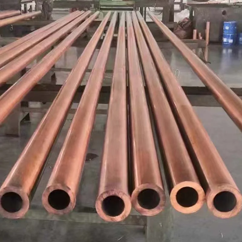 medical gas straight copper pipe air conditioner copper pipe size for hardware precision machining